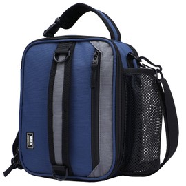 MIER Lunch Bag Small Cool Bag Expandable Cooler Bag for Women Men Insulated Lunch Box for Work School Picnic 6-9L, Blue