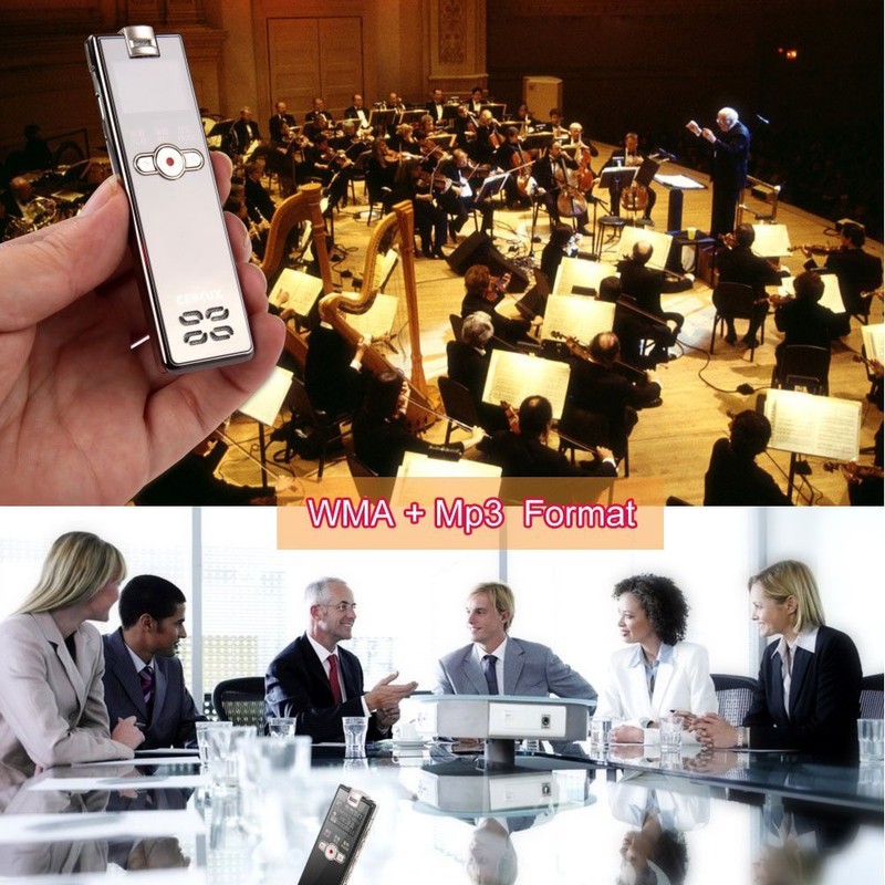 IC Recorder CENLUX Voice Recorder 8GB mp3 Player Flash Disc