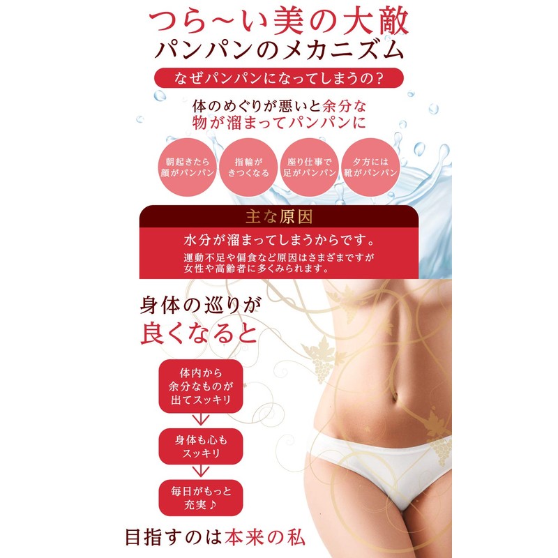 赤ブドウ葉とカリウムの恵 赤ブドウ葉 メリロート カルニチン 燃焼系 サプリメント【約1ヶ月分60粒】