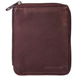 Excellanc 3000339 Women's Wallet Real Leather Portrait Format 12 x 10 x 2 cm, brown