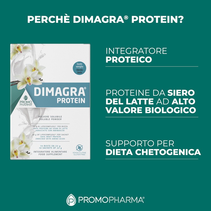 Dimagra Protein - Integratore Proteico per Dieta Chetogenica - Proteine