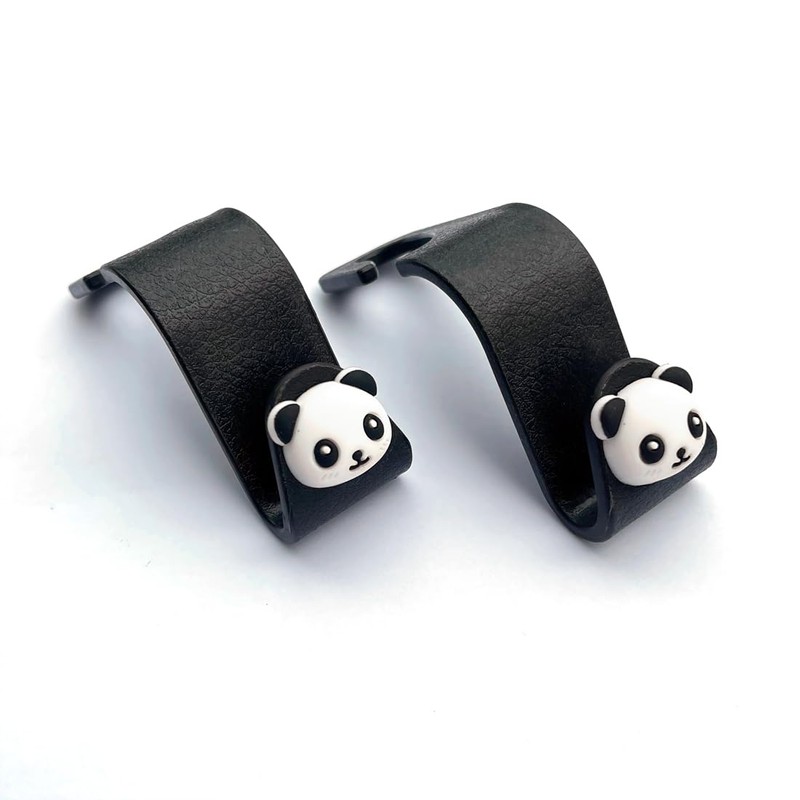 MaPctSy Car Hooks for Purses and Bags Cute Panda Car