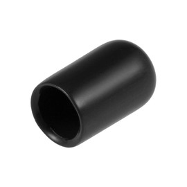 sourcing map Rubber End Caps Vinyl Round Tube Bolt Cap Cover Thread Protection Black 7.5 mm Inner Diameter