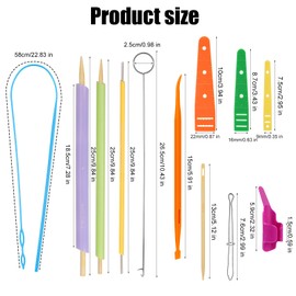 17pcs Quick Turn Fabric Set, Multifunctional Fast Turn Tube Turner for Sewing Quick Turn Fabric Tube Turning Tool Fabric Tube Turning Kits for Crafts DIY Knitting Gift