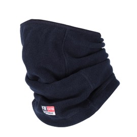 BOCOMAL FR Balaclava Flame Resistant 11oz Fleece Modacrylic Blend Winter Face Mask Hood Arc Rated One Size, Neck Gaiters Navy, One Size
