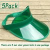 5 Pack Sun Visors Womens Uv Protection Poker Visor Sun