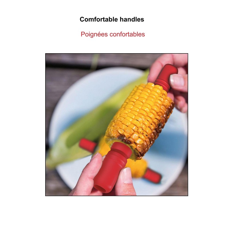 Starfrit Interlocking Corn Holders with Stands - Set of 4