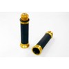 Bike Parts Center 903307 Motorcycle Grips, Custom Grips, Left and Right Set, Includes Gold Bar Ends, Honda Super Dio, Etc
