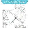 totes Clear Bubble Umbrella with Dome Canopy, Lightweight Design, Wind