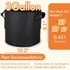 Gardzen 10-Pack 3 Gallons Grow Bags, Aeration Fabric Pots with