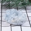 mookaitedecor Natural Celestite Crystal Geode Cluster Irregular Mineral Specimen Stone