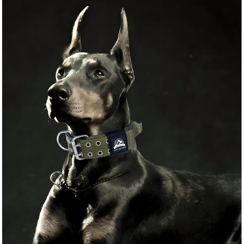 Kawagogo Large Dog Collar, Tactical Military Training Heavy Duty Dog