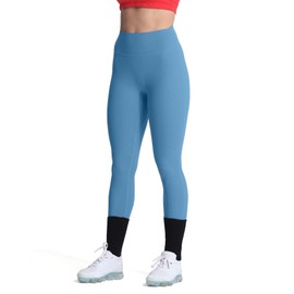 Aoxjox High Waisted Workout Leggings for Women Compression Tummy Control Trinity Buttery Soft Yoga Pants 26" (Mykonos Blue, Small)