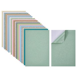 GOMAKERER 19 Sheets DollHouse Wallpaper, Mixed Colors Plastic Dollhouse Floorboards Miniatures Dollhouse Decoration Accessories for Living Room Bedroom in Doll Houses Decoration