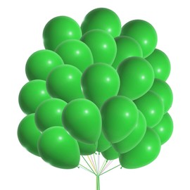 Green Balloons - 5 Inch Small Decorative Latex Balloons for Romantic Parties & Celebrations - Pack of 30
