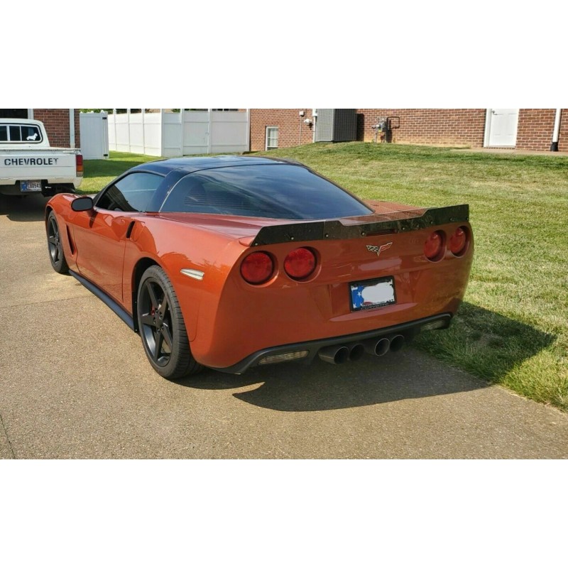 SDeelCase Satin Black Decklid Wing Gurney Flap Wickerbill For 05-13