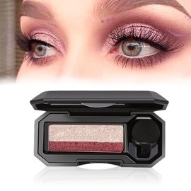 firstfly Perfect Dual Tone Eyeshadow, Waterproof Glitters Eye Shadow Plate, Two Tone Eyeshadow, Long Lasting High Pigmented Eye Makeup (05)