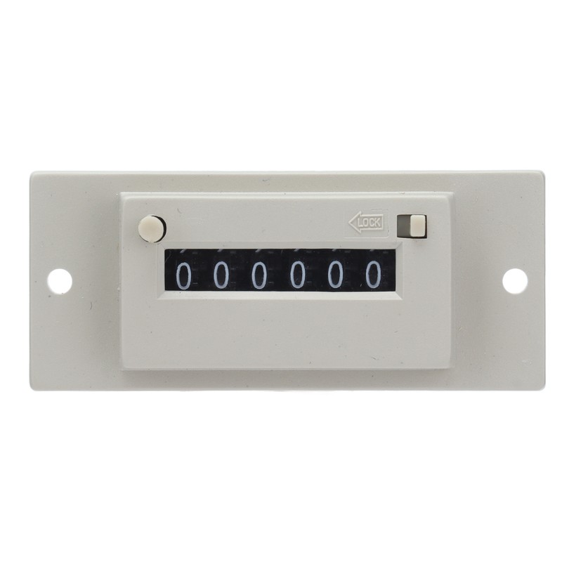 Electromagnetic Counter 0‑999999 6 Digit Industrial Pulse Totalizer for Machine