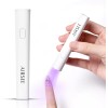 AIRSEE Mini Handheld UV Light for Gel Nails,Portable Rechargeable Nail