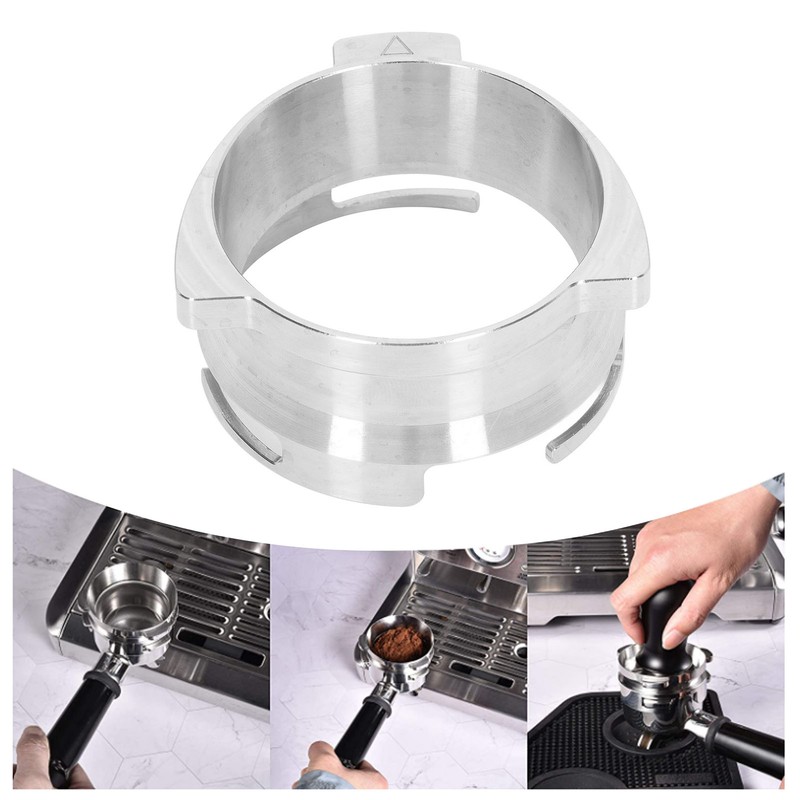 54mm Hands Free Dosing Funnel Stainless Steel Coffee Powder Dosing