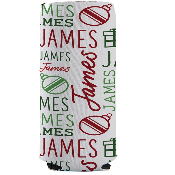 Personalization Universe Christmas Repeating Name Personalized Baby Bottle Sleeve