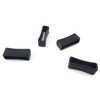 Honbay 4PCS 18mm Rubber Replacement Watch Band Strap Loops (Black)
