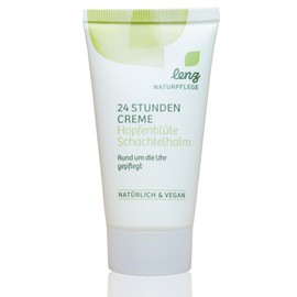 Lenz 24 Hour Cream Hop Blossom Horsetail Vegan Natural Care 50 ml