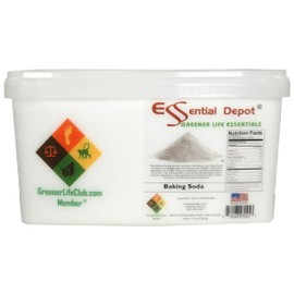 Baking Soda - Sodium Bicarbonate - 11 pounds - Food Grade - Safety Sealed (lock tab) Wide Mouthed PP Container with Resealable Cap and Reattachable Handle