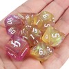 CiaraQ DND Polyhedral Dice Set with Dice Bag for Dungeons