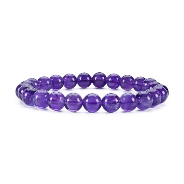Cherry Tree Collection Gemstone Beaded Stretch Bracelet 8mm Round Beads