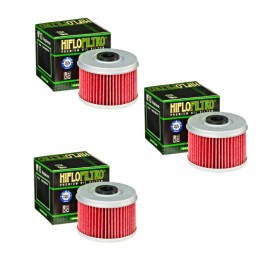 Hiflofiltro Honda Pioneer 520 SxS Genuine HiFlo Oil Filter HF113 2021 2022 - Pack of 3