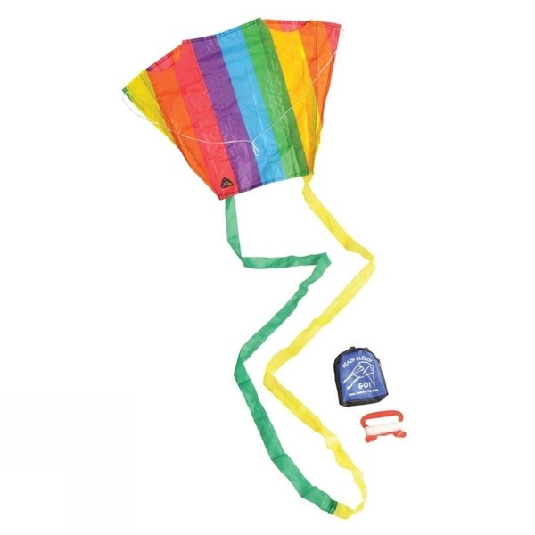 HQ Kites Pocket Sled, Single Line Kite, Color: Rainbow, Active