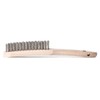 Lessmann 104631 Stainless Wire Brush with 3 rows