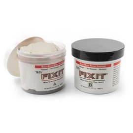 Aves FIXIT Multi-Media Repair Compound - 2 Part Modeling Compound (A & B) - 1 Pound, Durable & Waterproof Self Hardening Clay for Patching, Sealing, Filling, and Repairing - White