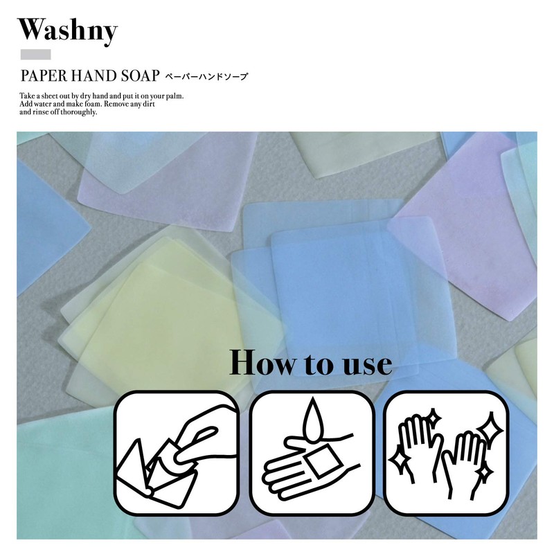 Nol Corporation OZ-WSN-1-2 Washney Paper Hand Soap, Pack of 40,