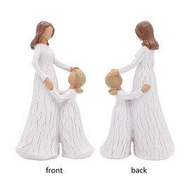 Mother and Daughter Figurine Gift for Mother's Day, Mom's Gift from Daughter/Son, Birthday Gift for Mom/Grandma, Hand Carved Collectible Figurine Encouragement Present to Show Love, Gratitude