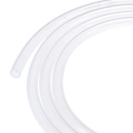 sourcing map PVC Transparent Hose Plastic Vinyl Tubing 6mm ID 8mm OD 1m Flexible for Water Tube, Air Line