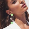 Butterfly Tassel Earrings for Women Zircon Long Butterfly Dangle Earrings