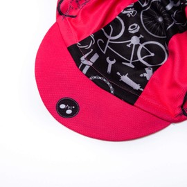 Weimostar Men Women Cycling Cap Helmet Liner Hat Outdoor MTB Sun Proof Anti-Sweat Breathable Riding Rose Red