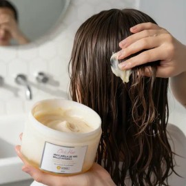 Kit Reparador Mascarilla Y Sérum De Miel Click Hair 350 Ml                                                                                            