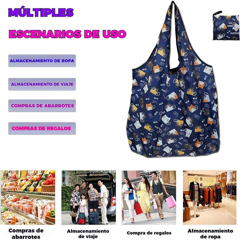 9 Piezas Golsas de Comestibles Reutilizables Paquete,Grandes Bolsas de Bolsa