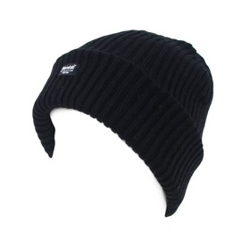 d2d Hats Mens Ladies Beanie Hat Plain Ribbed with Thinsulate Insulation 40 Gram - Black (One Size)
