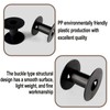 6 Pcs Plastic Spool 71mm Black Bobbin Round Ends Empty