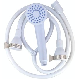 Home Flair Portable Shower | Push On Tap Shower Head and Hose | Shower Attachment for Bath Taps | | Dog Shower | Camping Shower (1.7M Long. Fits a 2cm Wide Hot & Cold Tap + Clamps)