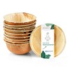 Wiseware Palm Leaf Dip Bowl, Pack of 25 Mini Disposable
