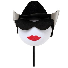 Coolballs Cool Cowgirl with Hat Car, Truck, SUV Antenna Topper Auto Accessory