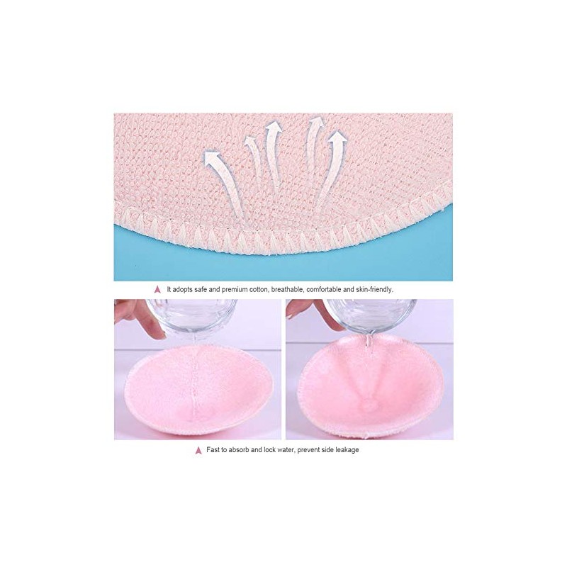 DEWIN 6pcs Discos Absorbentes Lavables - Discos Absorbentes Contorneados de