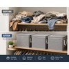 3-Pack Foldable Storage Bins with Lids, Foldable Baskets with Handles,
