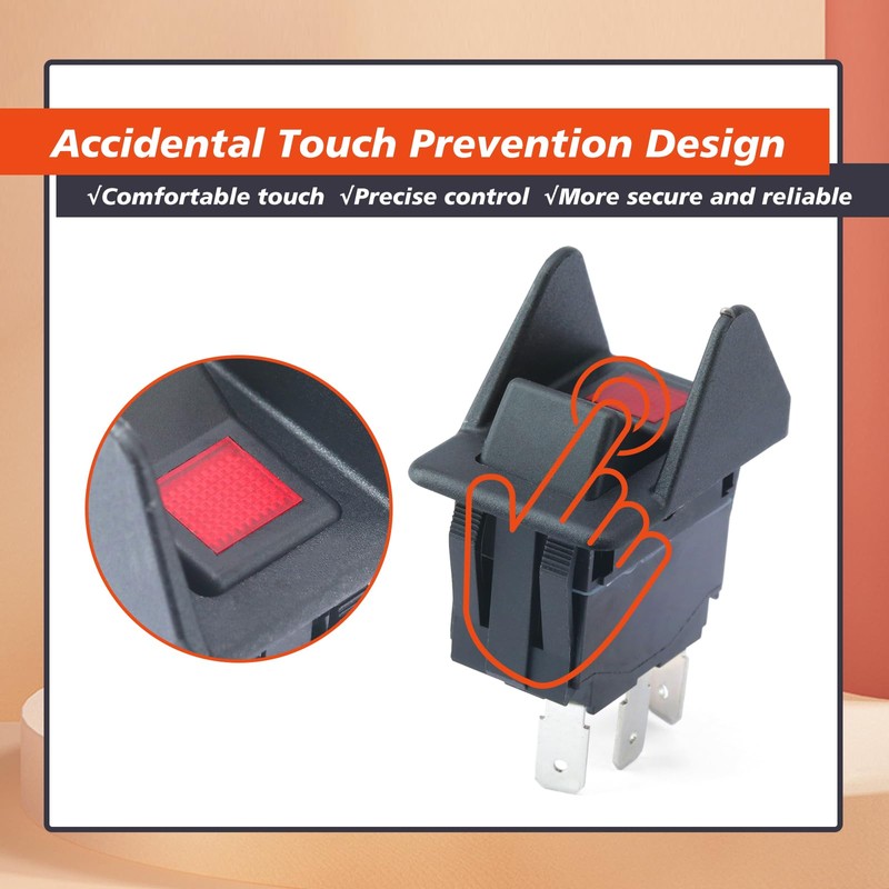 Mhrxusd 30T35687 3 Terminal Rocker Switch Compatible with Muncie Dump
