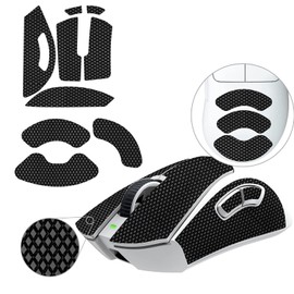 TALONGAMES Mouse Anti Slip Grip Tape Compatible with Razer DeathAdder V3 Pro Gaming Mouse, Palm Sweat Absorption, Thin 0.5mm, Cut to Fit, Easy to Apply, Mouse Skin (Black)